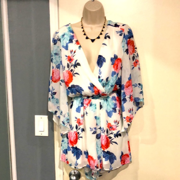 Bailey Blue Floral Romper - Picture 9 of 13